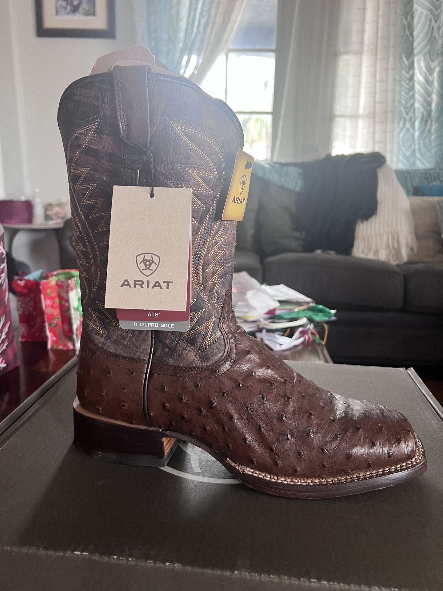 Ariat Full Quail Ostrich Boots