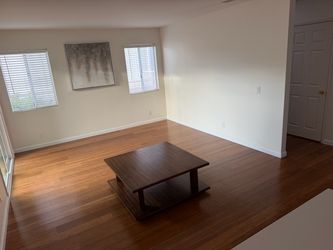 West Elm solid wood coffee table