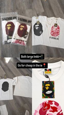 A Bathing Ape BAPE T-Shirts Size Large – Set of 2
