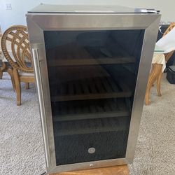 Wine Refrigerator Working Good Only Little Damage At Corner 