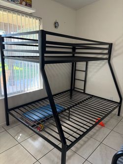 Black bunk beds
