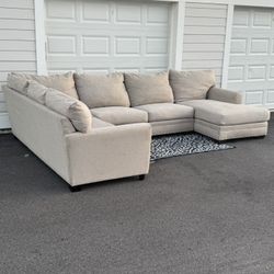 Ashley Furniture Gray three piece Sectional Couch Sofa