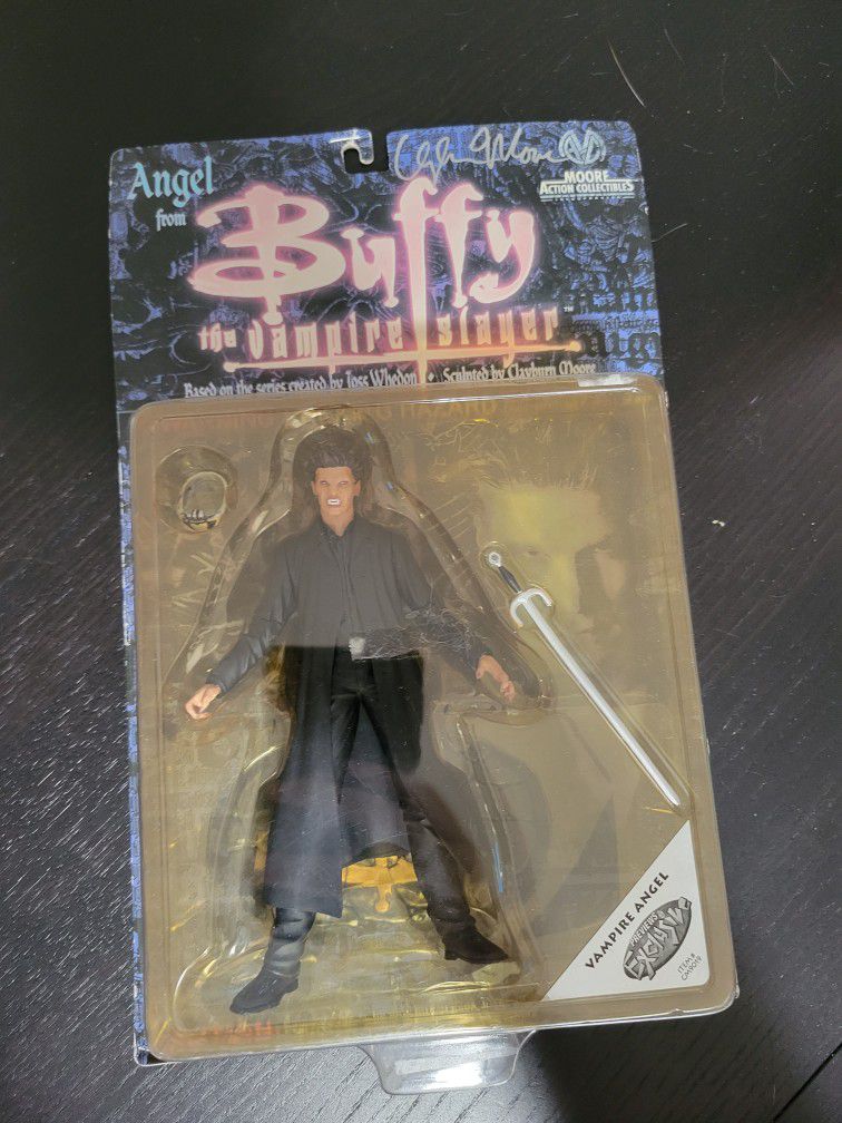 Buffy the Vampire Slayer Angel Action Figure - Signed