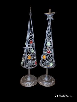 Christmas Tree Candle Holders 