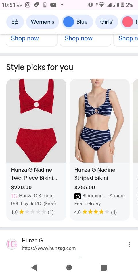 Brand New Hunza G Nadine Bikini