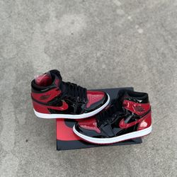 Jordan 1 Patent Bred Size 9 Men Like New
