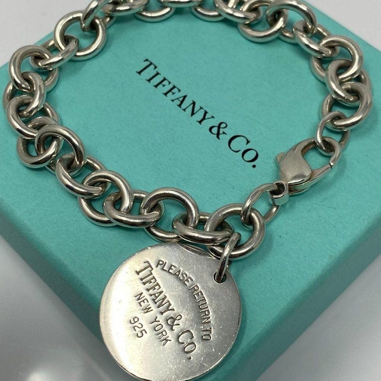 TIFFANY Sterling Silver Return To Tiffany Charm Bracelet 