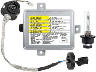 NEW Xenon HID Headlight Ballast Full Kit w/ Igniter and D2S Bulbs - Compatible with 02-05 Acura TL/TSX/TL Type-S, 04-09 Honda S2000, 04-06 Mazda 3