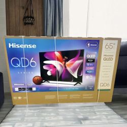 HD340 65QD6 65” Hisense smart 4k Qled Hdr Tv
