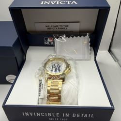 Invicta Speedway New York Yankees Edition Men's Watch - 42mm, Gold (49861)
