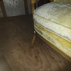 Velvet Antique Couch 