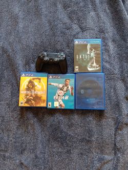 Play Station Controller And Games EVERYTHING FOR 30