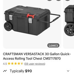 Craftsman Cersastack 30 Gallon Quick Access Rolling Tool Chest