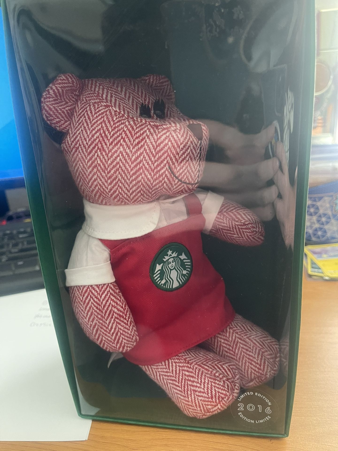 Starbucks Holiday Winter Bearista Bear Red Apron Limited Edition 2016