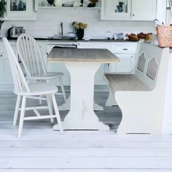 Kitchen Table with bench and chairs 