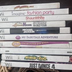 Wii Games, Lot Of 10 Games, Used 