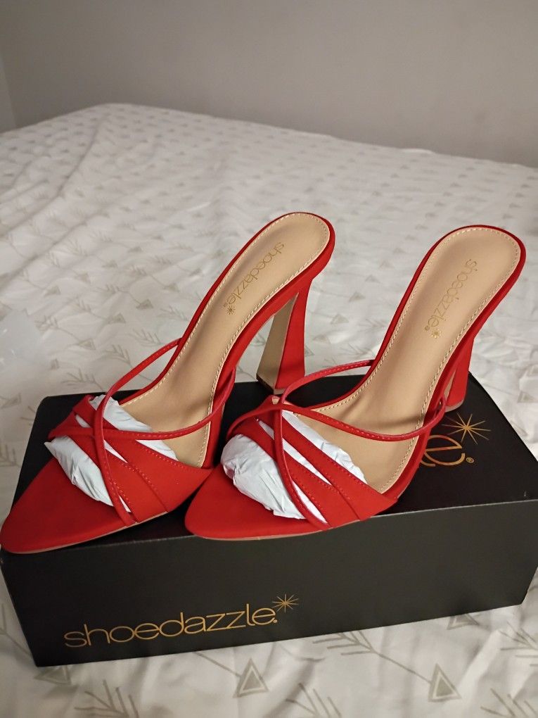 Amelie Dress Sandals (Salsa Red) 