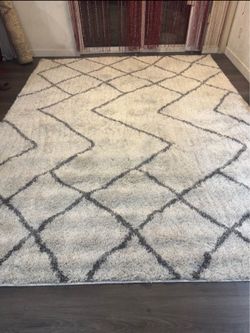 Beautiful White Shaggy Rug