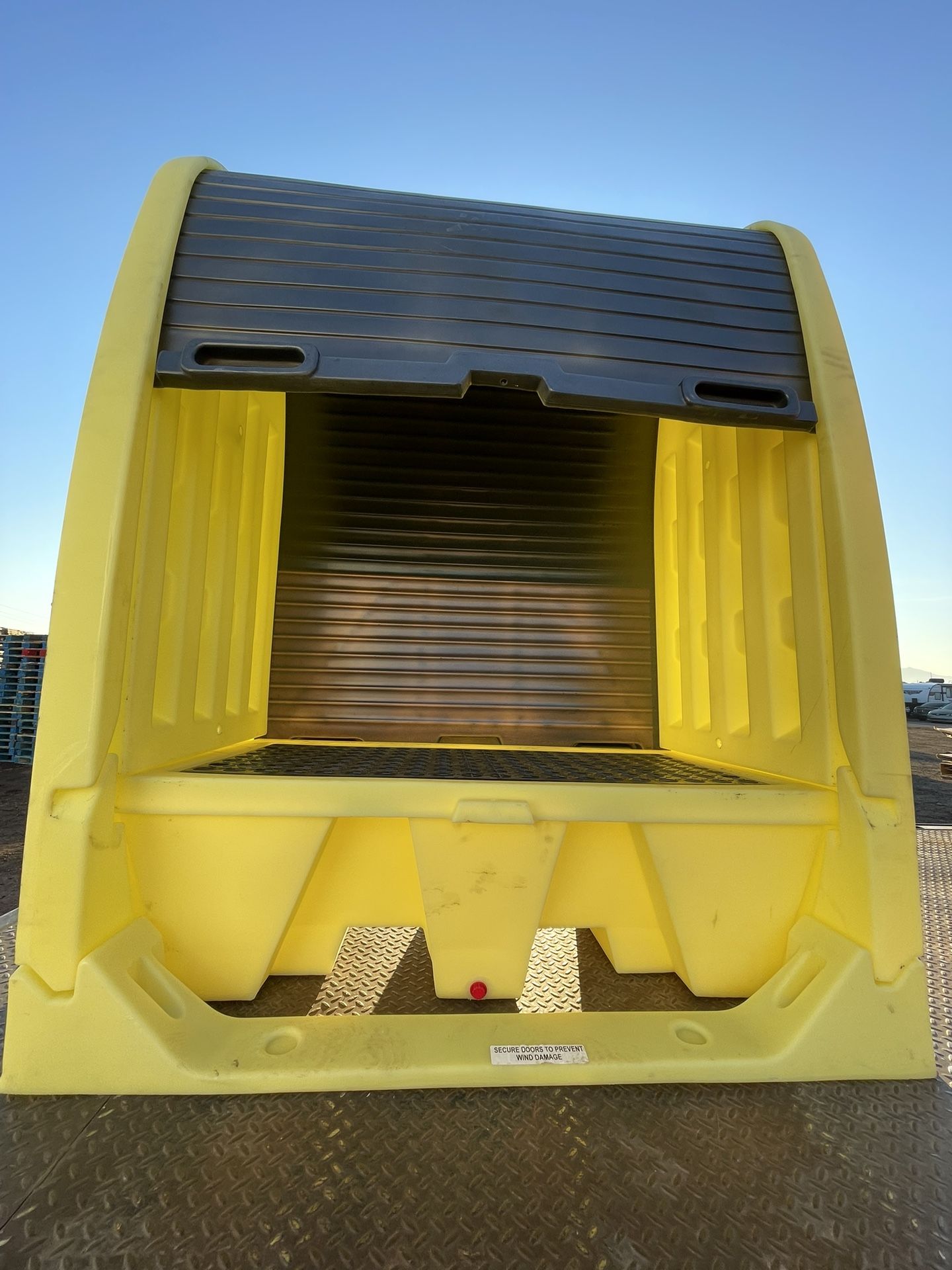 Two Drum Hardcover & Spill Pallet w Drain