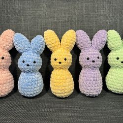 Handmade Crochet Peep Plushies 🐰