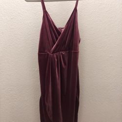  Velvet Sleeveless Dress Size Large