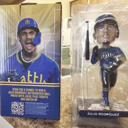 Julio Rodriguez Bat Flip Bobblehead