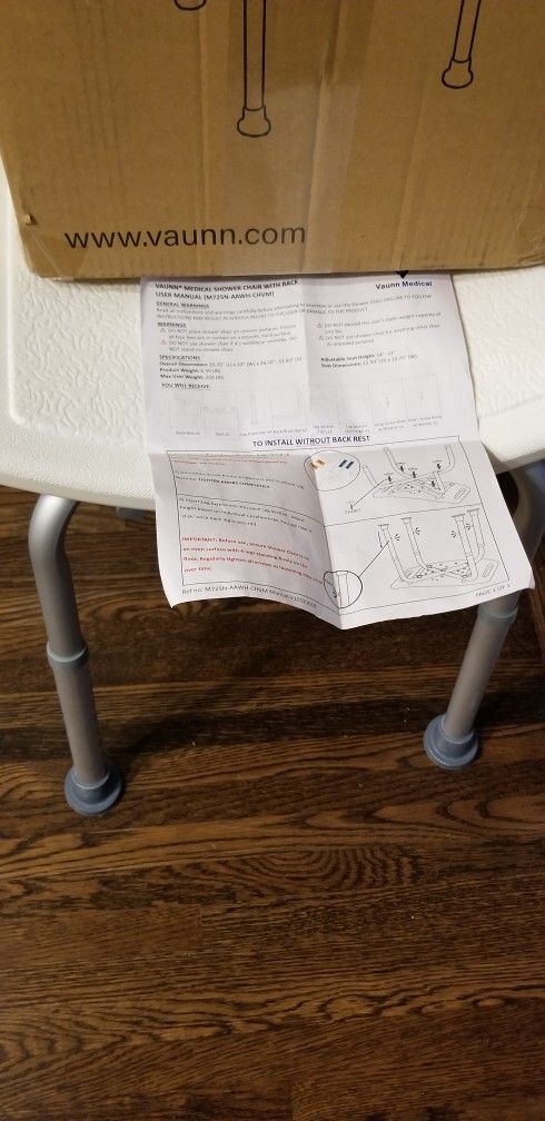 Medical Shower Chair - Vaunn Medical
