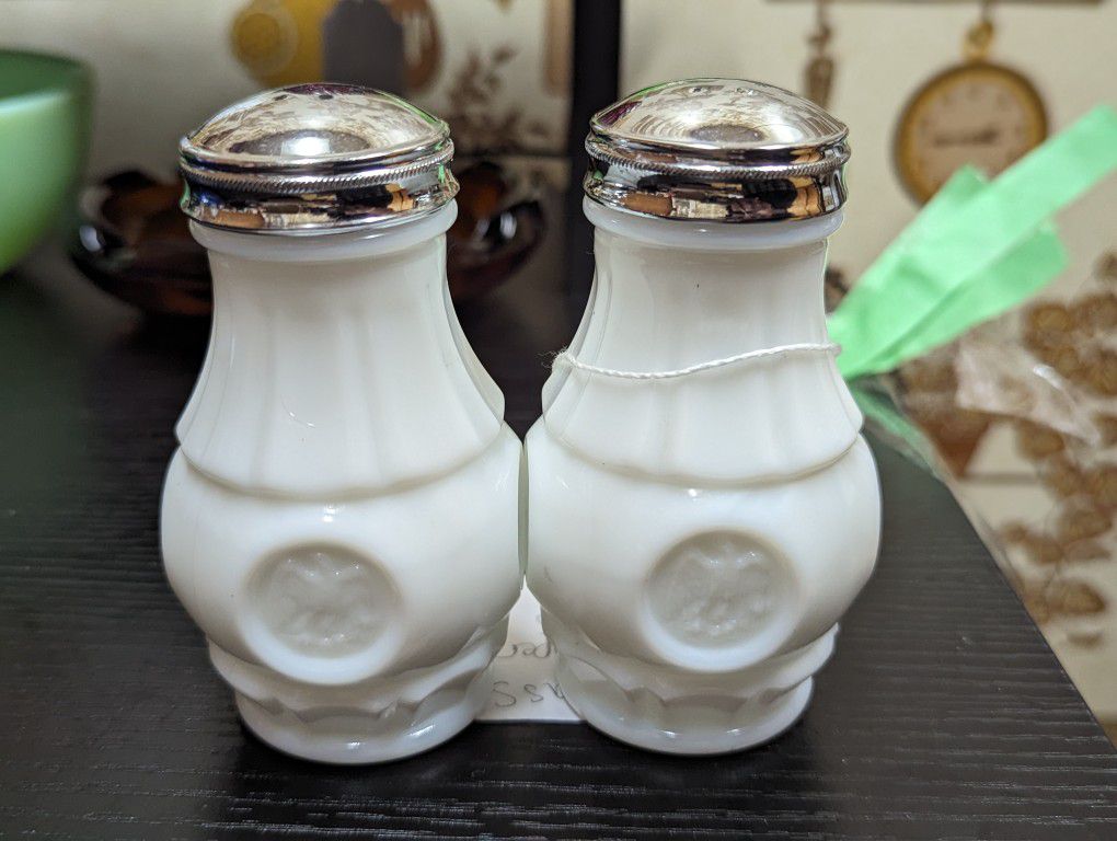 Wheaton Milk Glass Shakers