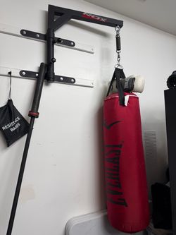 Everlast punching bag with mount