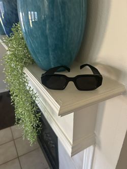 All-Black Rectangle Sunglasses – Brand New (2 Available)