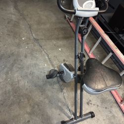 Stamina Cardio Folding Exercise Bike with Heart Rate Sensors and Extra Wide Padded Seat