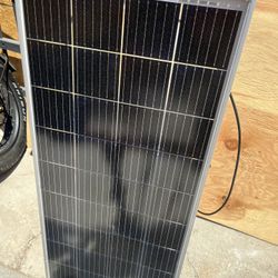 ECO-WORTHY Bifacial 100W Watt Solar Panel Mono 12V/24V power from the sun for camping, offgrid, emergency, backup