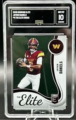 2025 Donruss Elite Green #5 Jayden Daniels The Elite Green-Commanders GMA 10