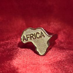 10k Gold Africa Map Ring