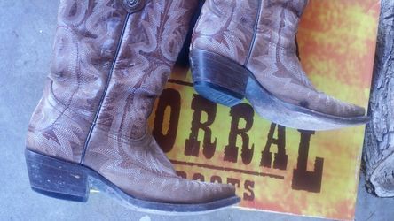 Women's Corral Picasso Cognac G1923 full stitch 7.5B