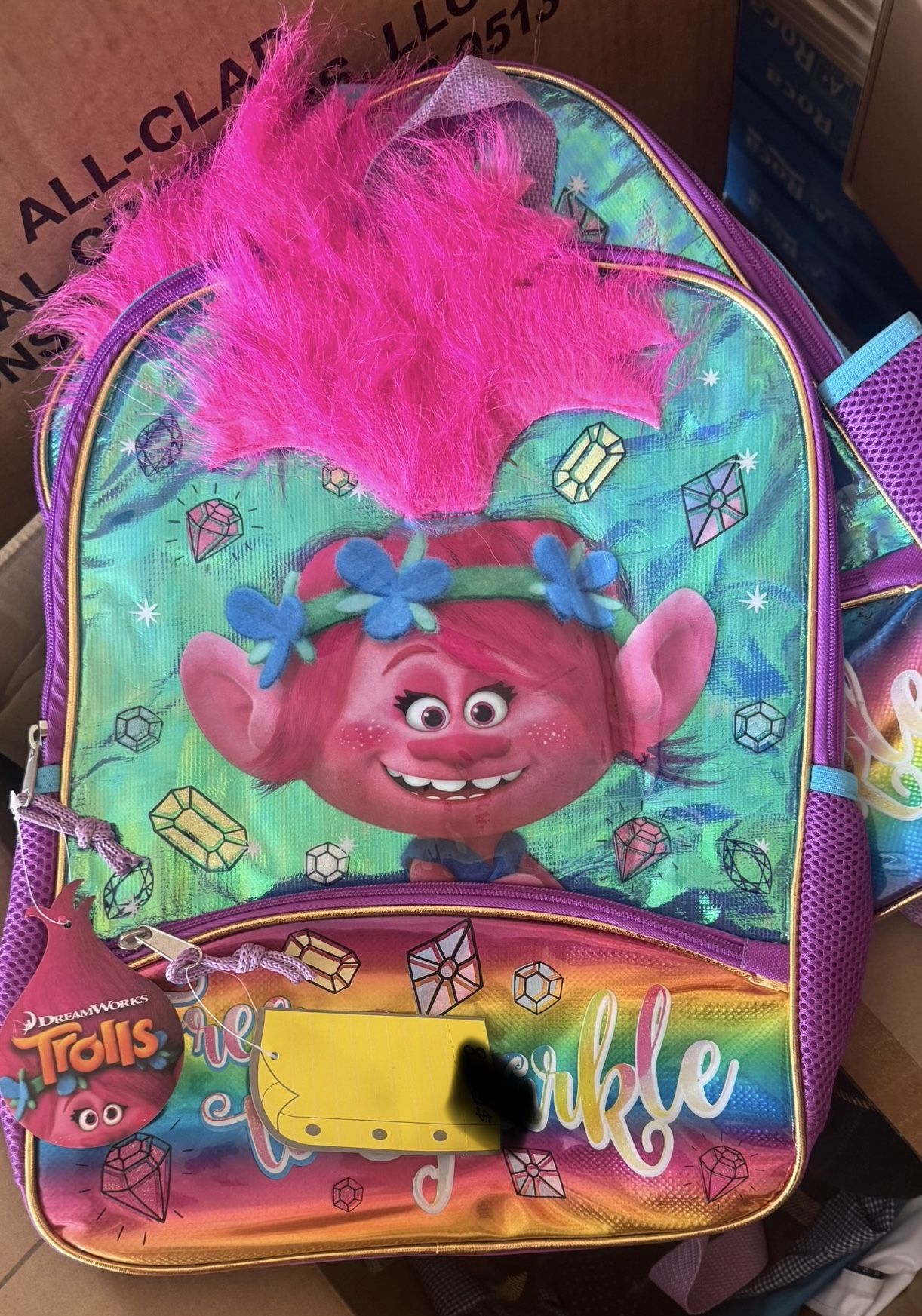 Trolls Dreamworks"Free To Sparkle" 16" Backpack