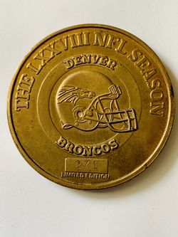 Denver Broncos official game coin 1997