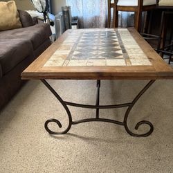 Beautiful Tile Coffee Table $100