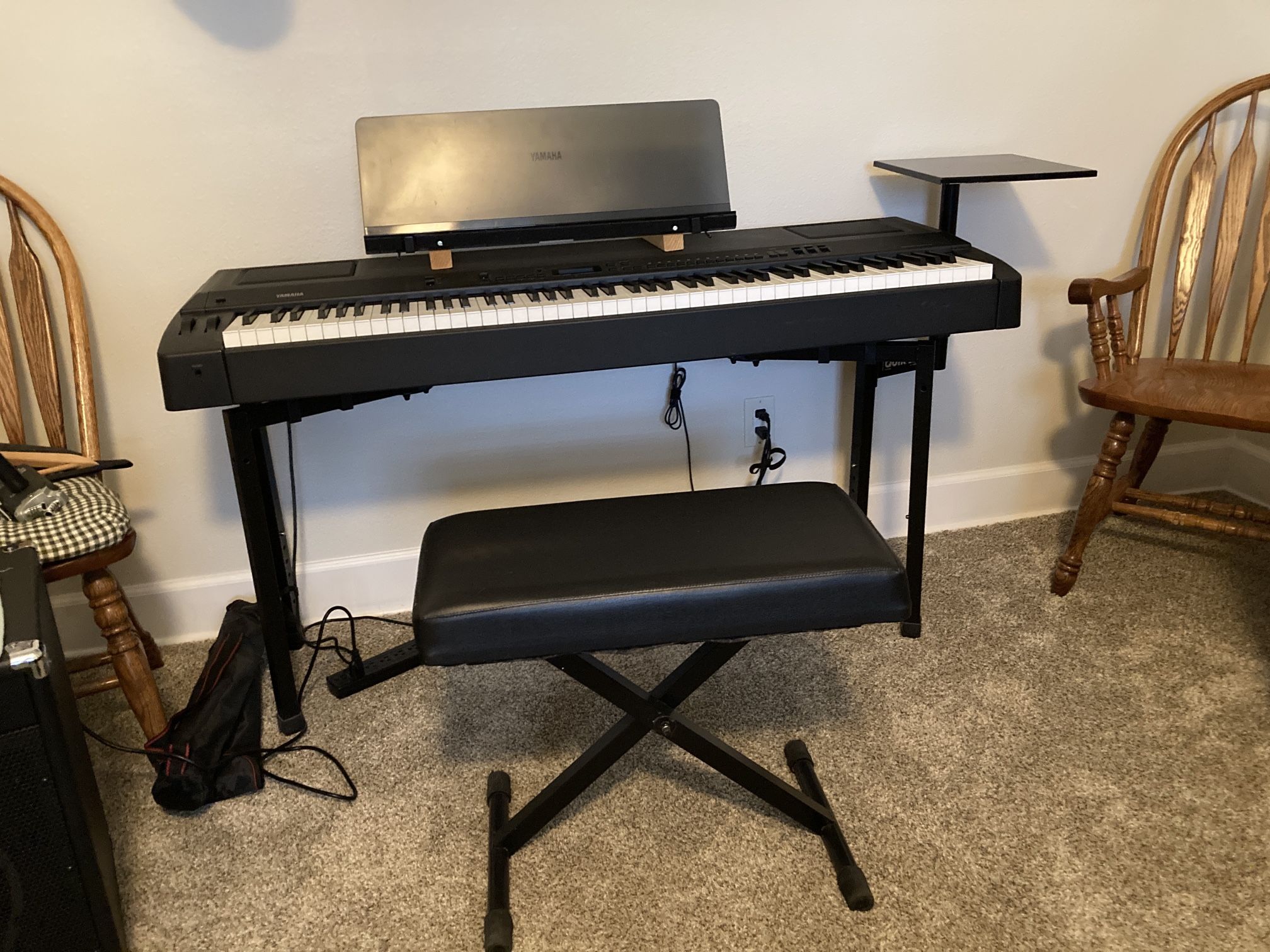 QuikLok Piano Stand, Padded Bench & Yamaha Digital Piano 