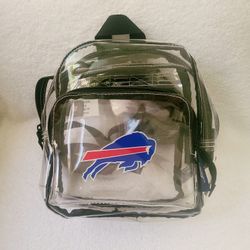 NFL Buffalo Bills Clear Mini-Backpack Pre-owned Buffalo Bills Clear Stadium Bag 