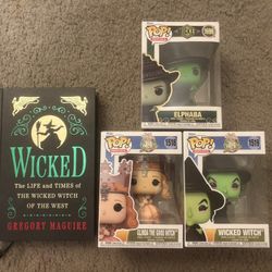 Wicked ~ Hardcover Book ~ + Funko Pops