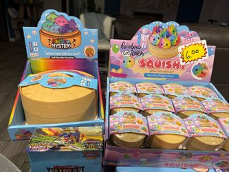 Mini Squishy Bun Mystery Toy Display