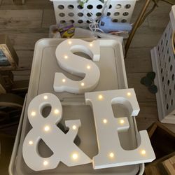 Lighted Letters $15