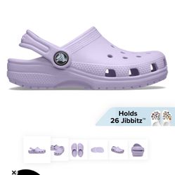 Brand New Crocs Size 11 Kids In Lavender 