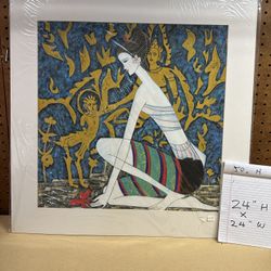 Framed Abstract Painting