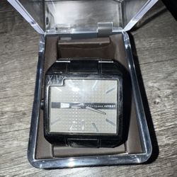 Armani Exchange Black Face Square  Watch