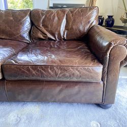 Lancaster Leather Couch 