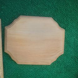 Solid Wood Plaque Unfinished 