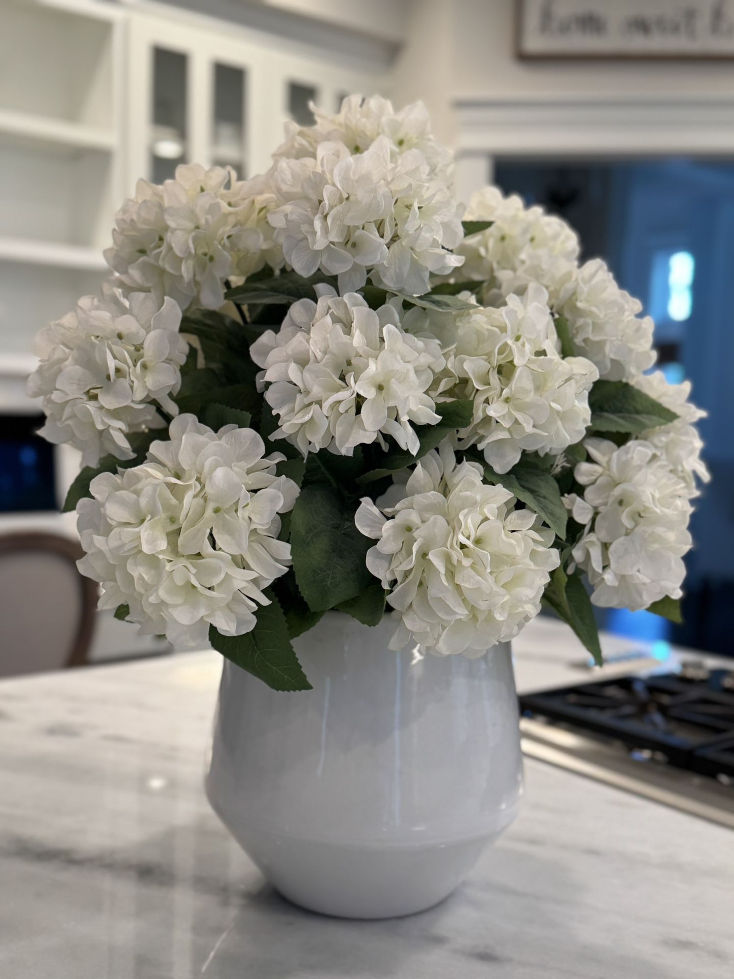 Silk Hydrangea Flower Arrangement