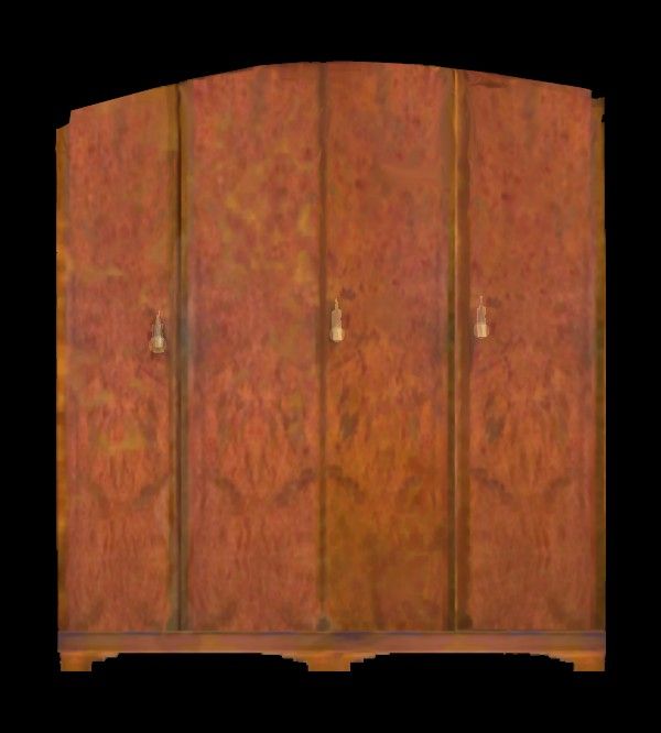 Gentleman's Wardrobe ANTIQUE RARE 4 DOOR 